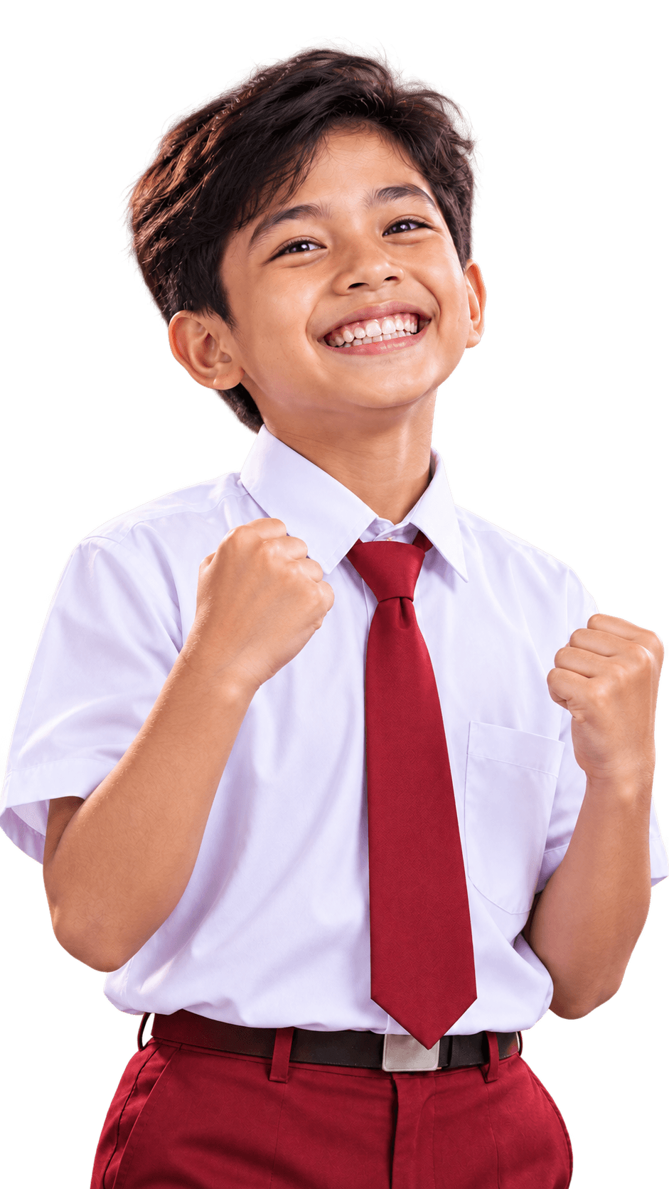 Siswa SD Neo sedang belajar dengan percaya diri